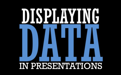 Showing data in presentations – some great tips